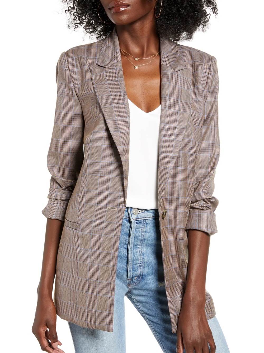 WAYF Plaid Blazer